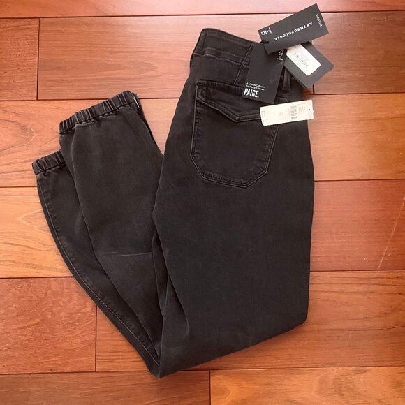 PAIGE Mayslie Jogger Jeans, Faded Mist, Size 26, NWT - Picture 2 of 11